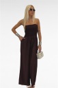 jumpsuit con fascia elasticizzata  brown